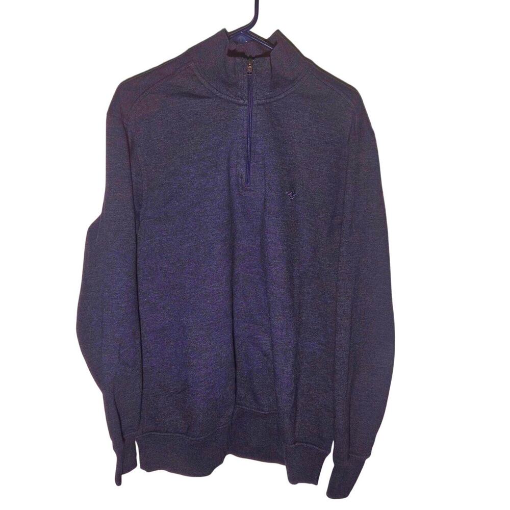 Dockers Men's XL Navy Blue Quarter Zip Sweater - Cozy